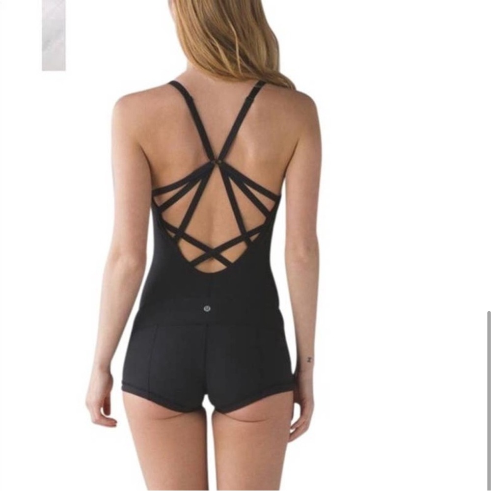 Lululemon Women's Minimalist Leotard Size 10 Black One Piece Dance Yoga - Picture 5 of 7